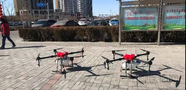京东无人机低空消毒助力鄂尔多斯高新区疫情防控