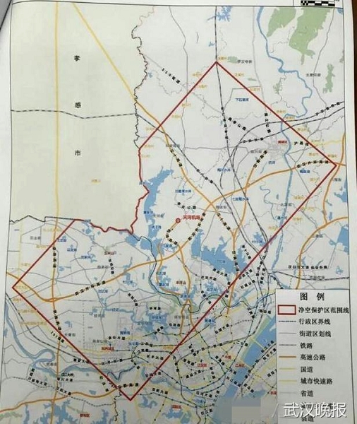 武汉天河机场划定880平方公里净空区 禁飞无人机（图）